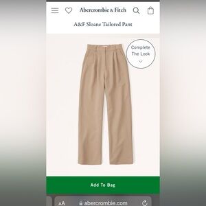 Abercrombie & Fitch Sloan Tailored Pants